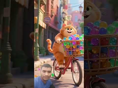 😺 cat new toy and wonderful friends #shorts #funny #cat #cute #animals #comady #cartoon