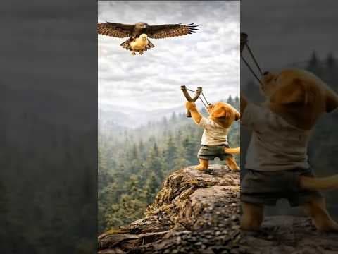 A Brave Puppy Saved a Tiny Chick 🥺🐶🐥#ai #shorts