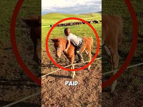 This Little Boy's Determination Is Amazing #horse